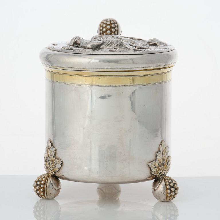 Hans Richter, dryckeskanna, silver, Stockholm (1661-1695 (1711-), före 1689. Barock.