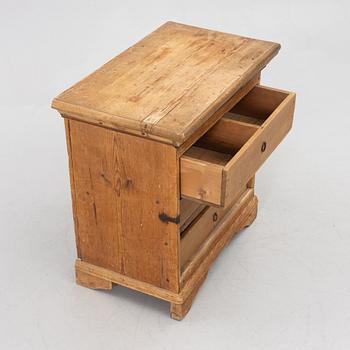 A Swedish provincial pine cabinet, 18th/19th century.