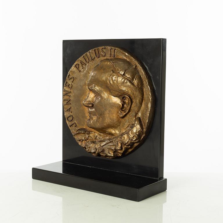 Gudmar Olovson, relief/sculpture. Signed. Numbered. Foundry mark. Bronze, total height 35 cm, length 32 cm.