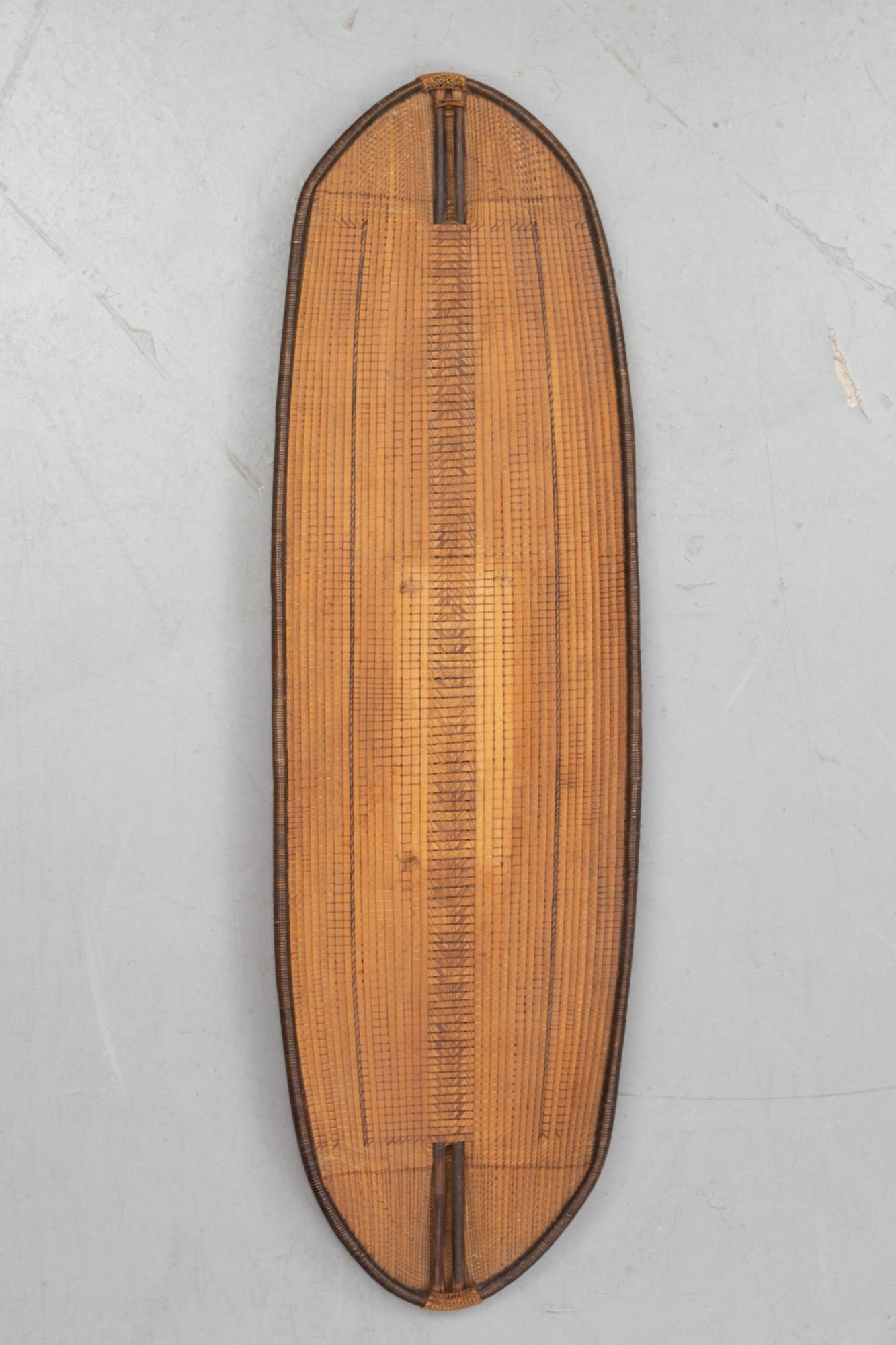 A rattan shield, Mongo-Ngandu, DRC, early 20th Century.