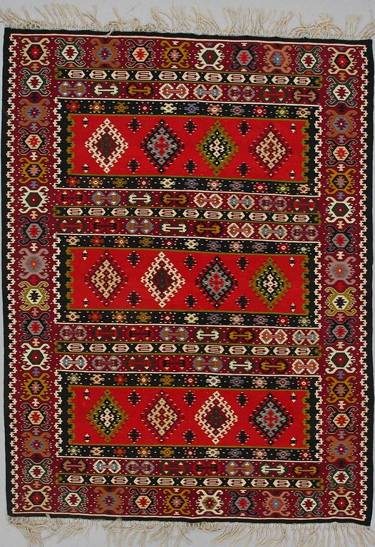 Vävnad. Old, Kelim, orientalisk, ca 239x182.