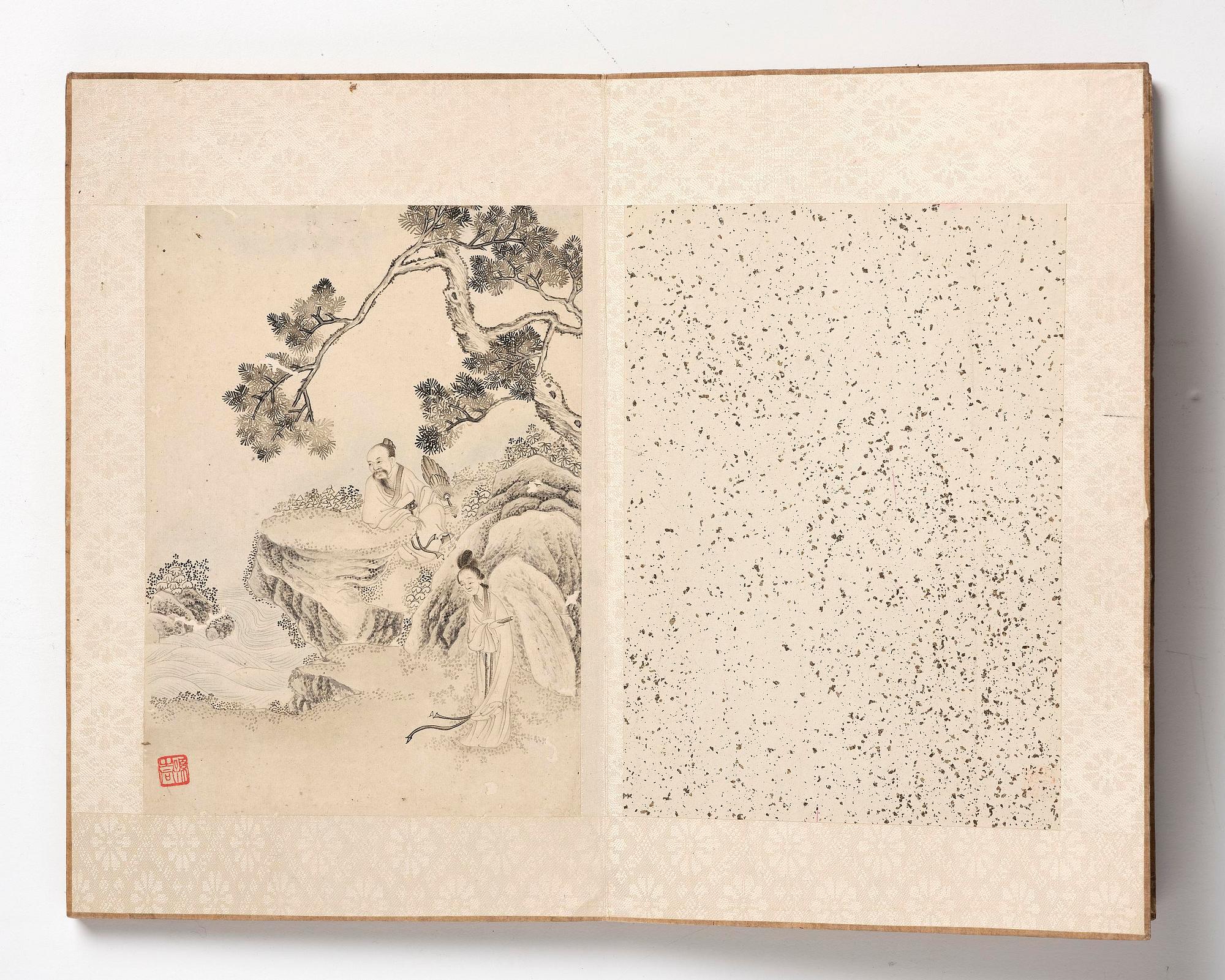 A Chinese album with figure scenes, late Qing dynasty, early 20th century.