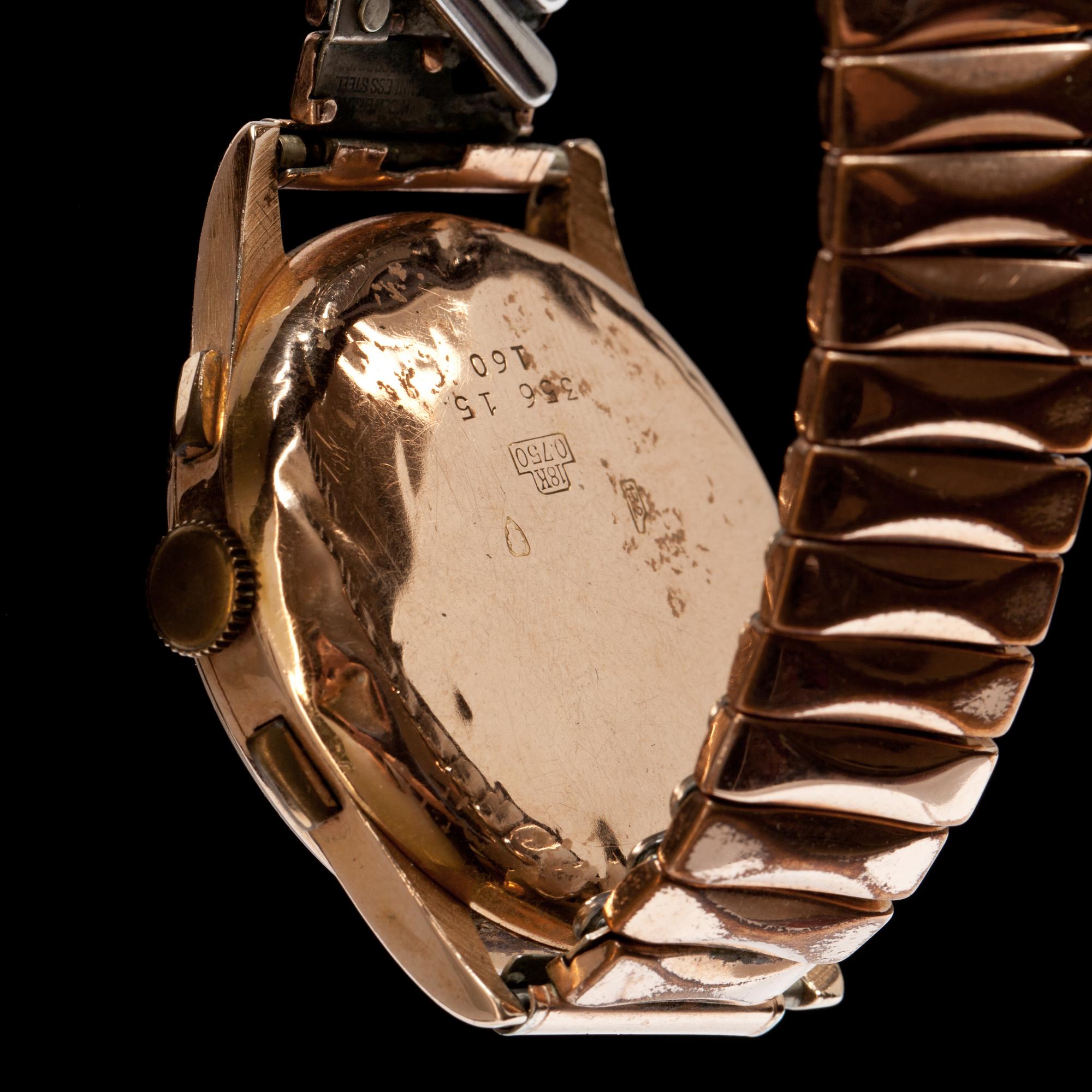 ARMBANDSUR, herr. Libelle, 18k.