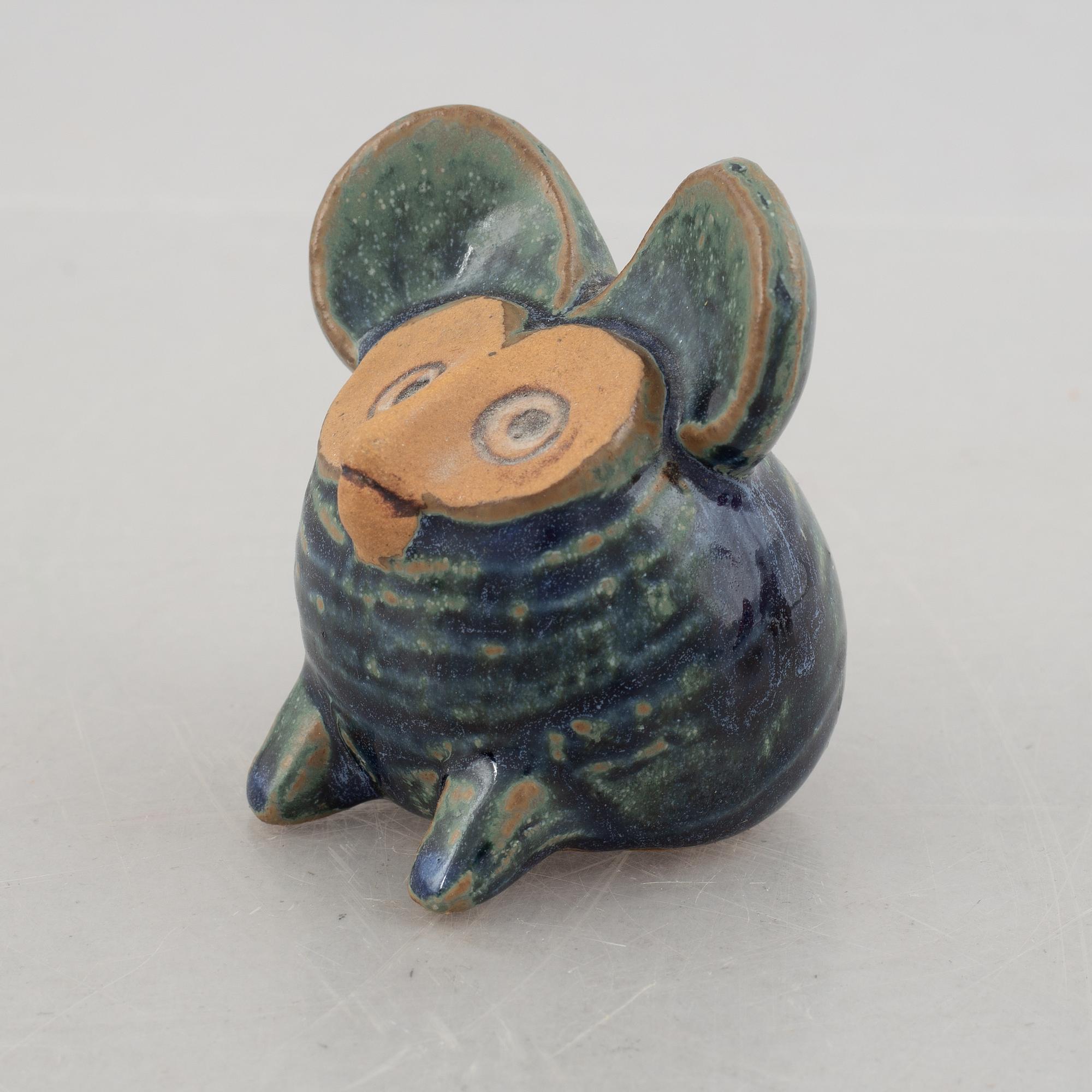 Lisa Larson, a set of three stoneware figurines, K-Studion and Gustavsberg.