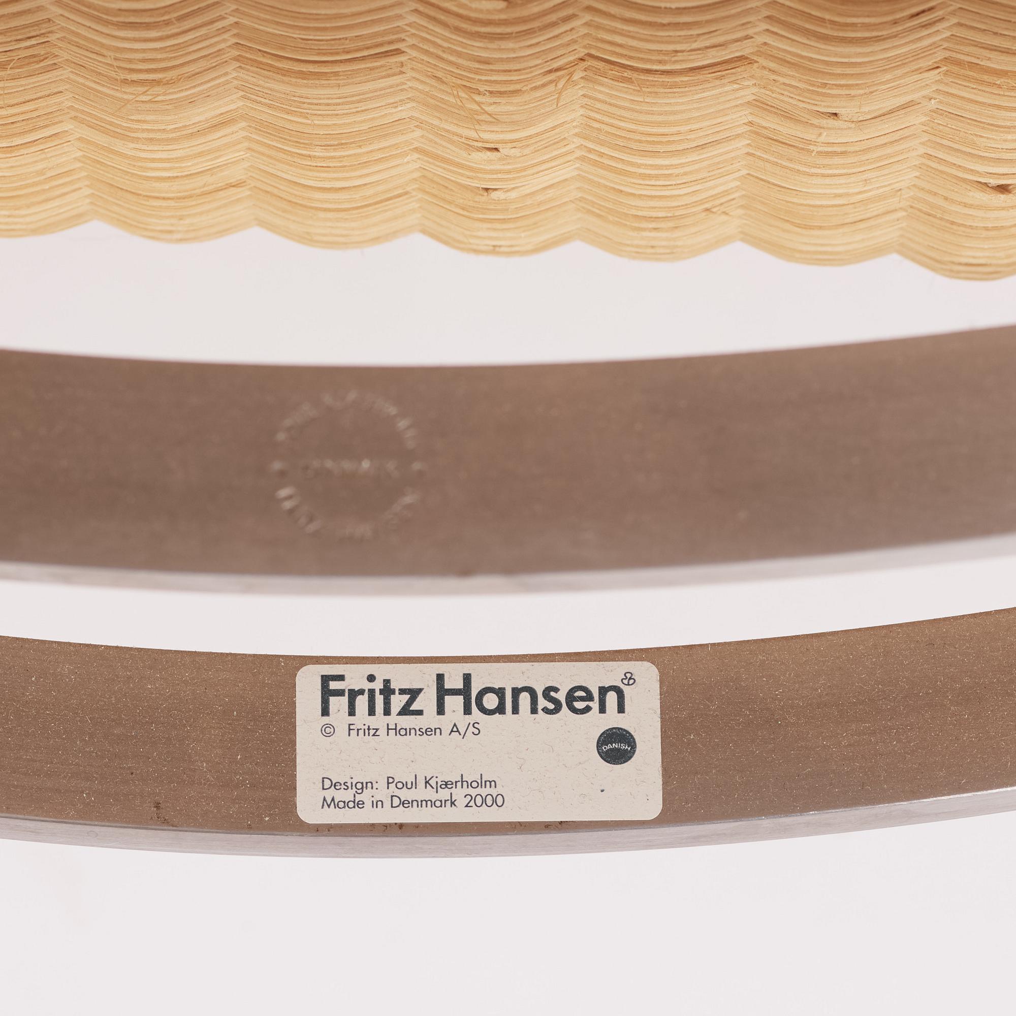 Poul Kjaerholm, a pair of 'PK22' chairs, Fritz Hansen, Denmark, 2000.