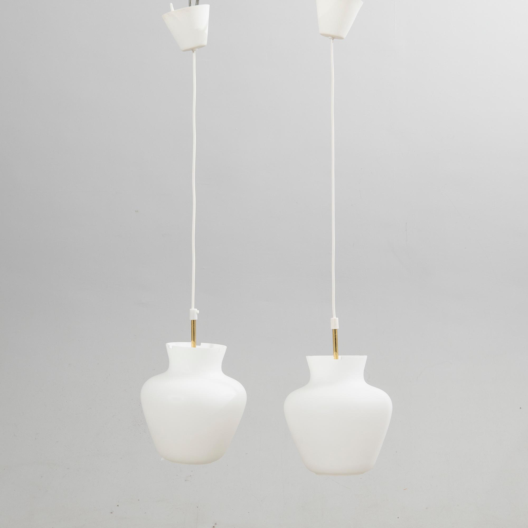 Taklampor, ett par, Asea, 1900-talets mitt.