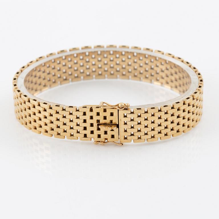Bracelet, 18K gold, corridor link.