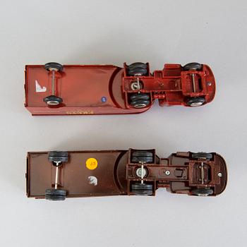 Two Tekno trucks "Freys express", Denmark, 1960s.