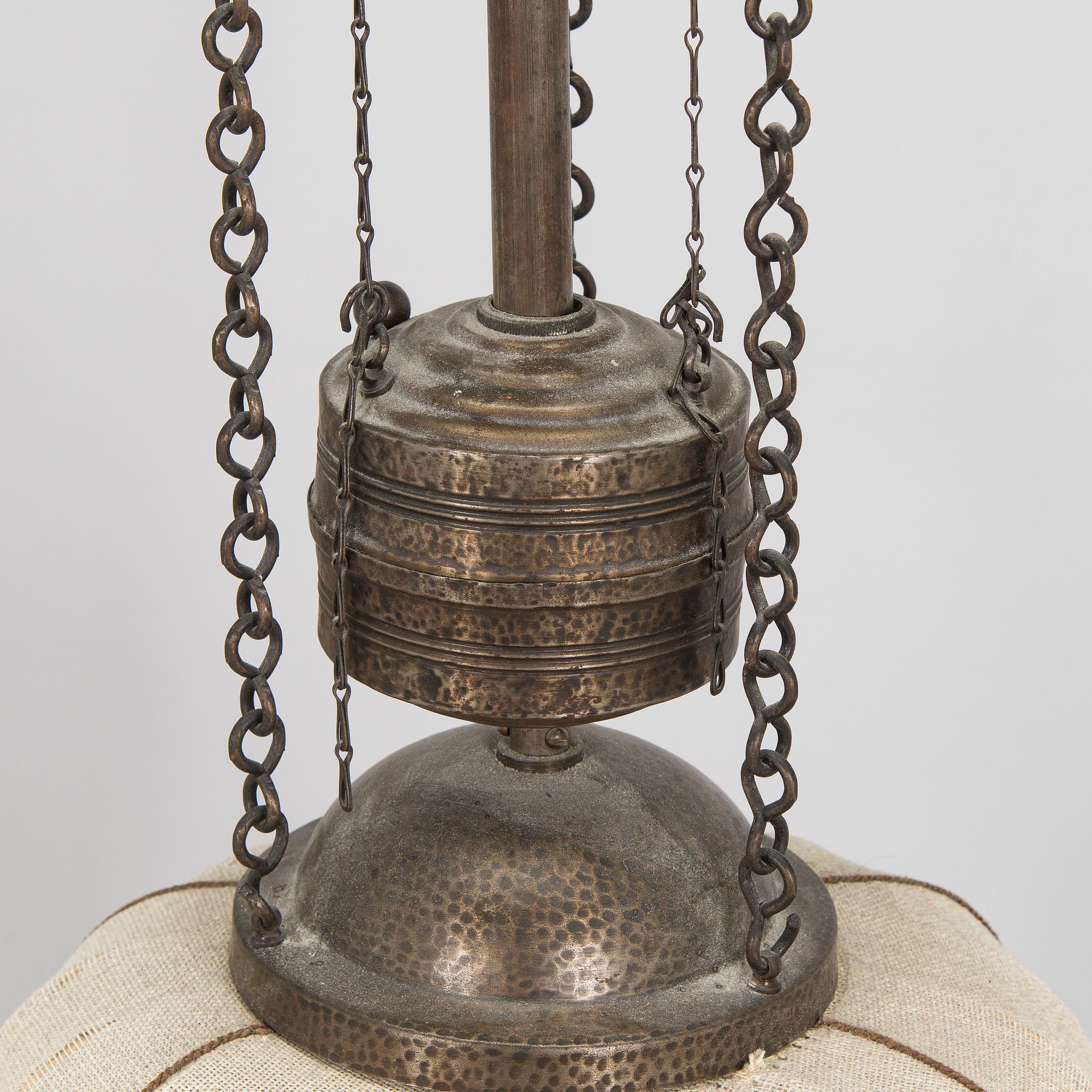 Counter weight light, early 20th century.