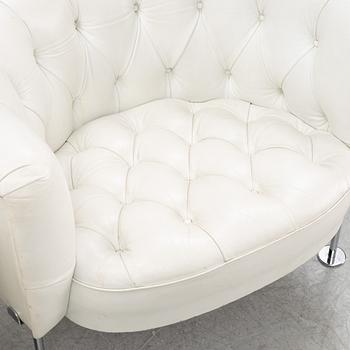 Trix & Robert Haussmann, a pair of armchairs, RH 310, De Sede, 1960s.