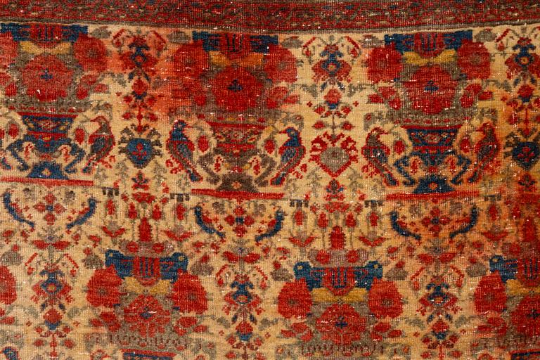 Carpet, oriental /Abadeh with Zil-isultan pattern, approx. 490 x 204 cm.