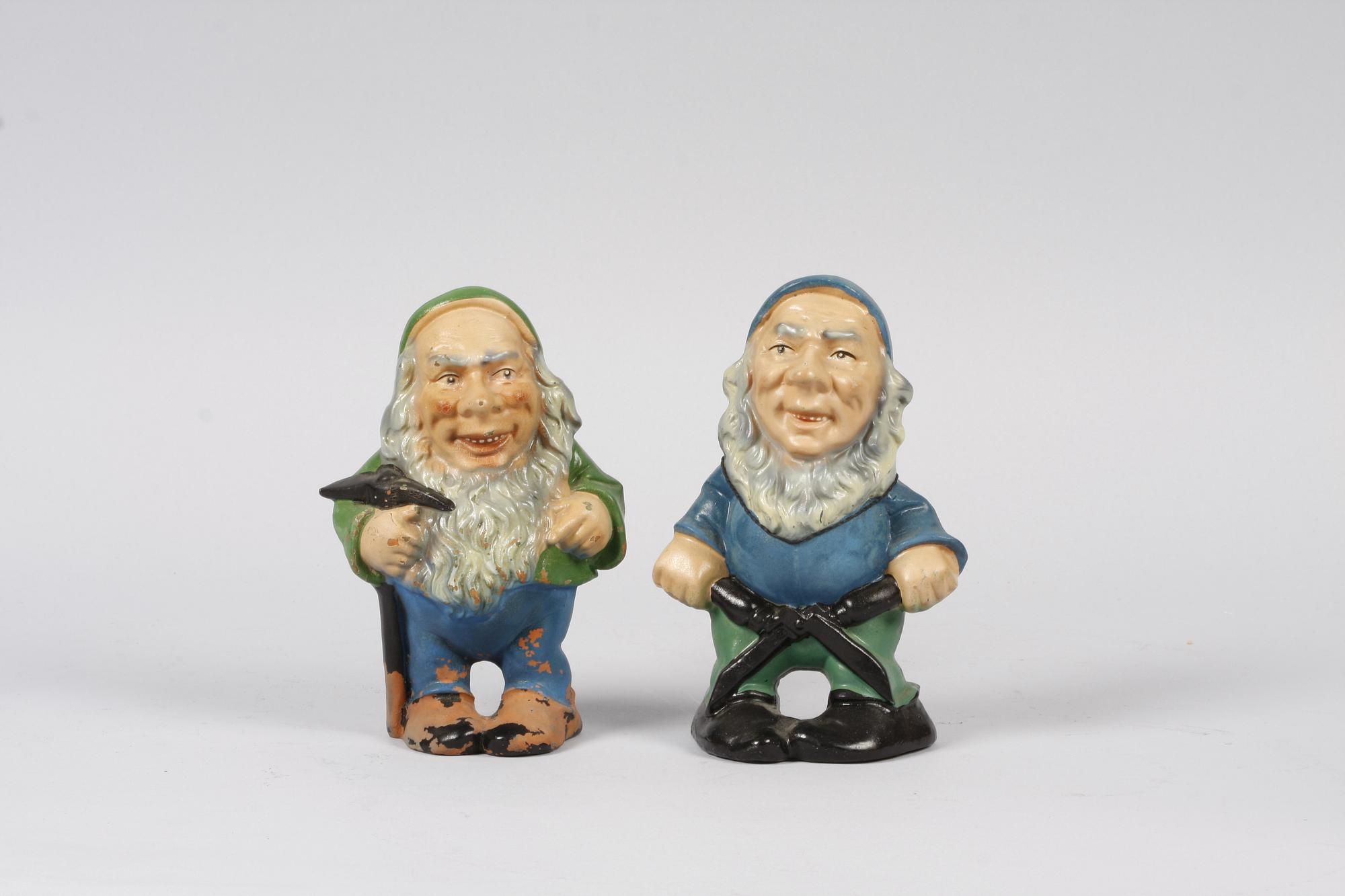 FIGURINER, 8 st, lergods. Snövit och de sju dvärgarna.