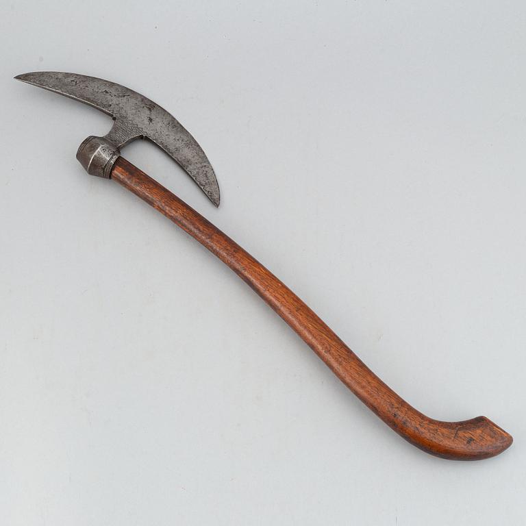 An Indian or possibly East African war axe, from around the year 1900.