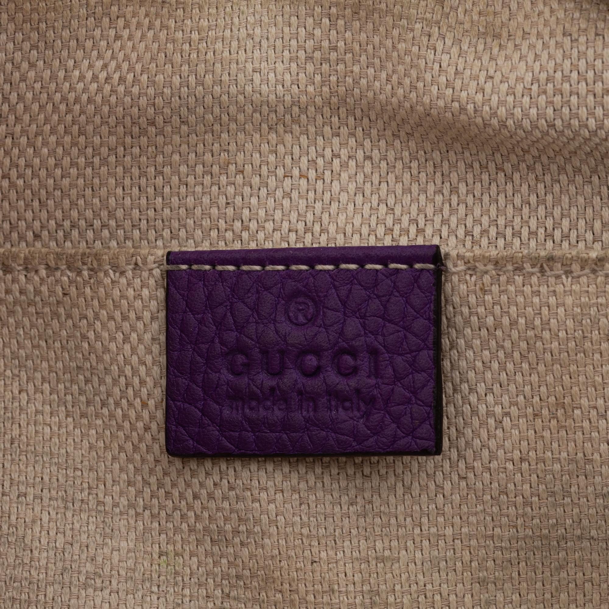 Gucci, a purple leather 'Soho Small' handbag, 2016.