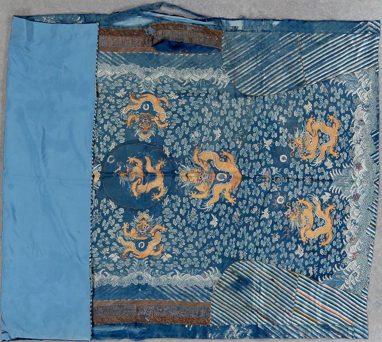 VÄGGBONAD/TEXTIL, Kina, 1700/1800-tal. Ca 135 x 200.