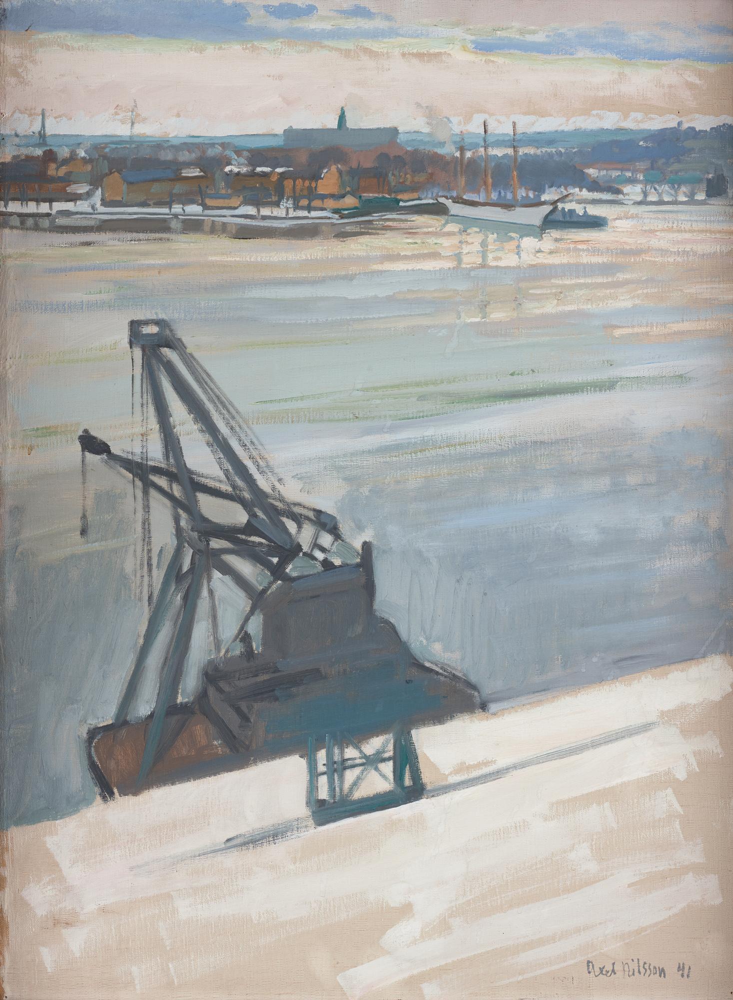 AXEL NILSSON, olja på duk, signerad och daterad -41.