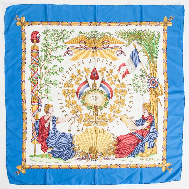SCARF, "Liberté, Egalité, Fraternité", Hermès.