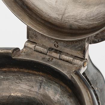 Kahvikalusto 3 osaa, hopea, Suomi 1919-20.