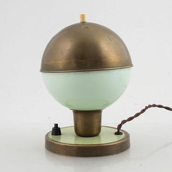 A functionalist style table lamp, Sweden, 1930s.