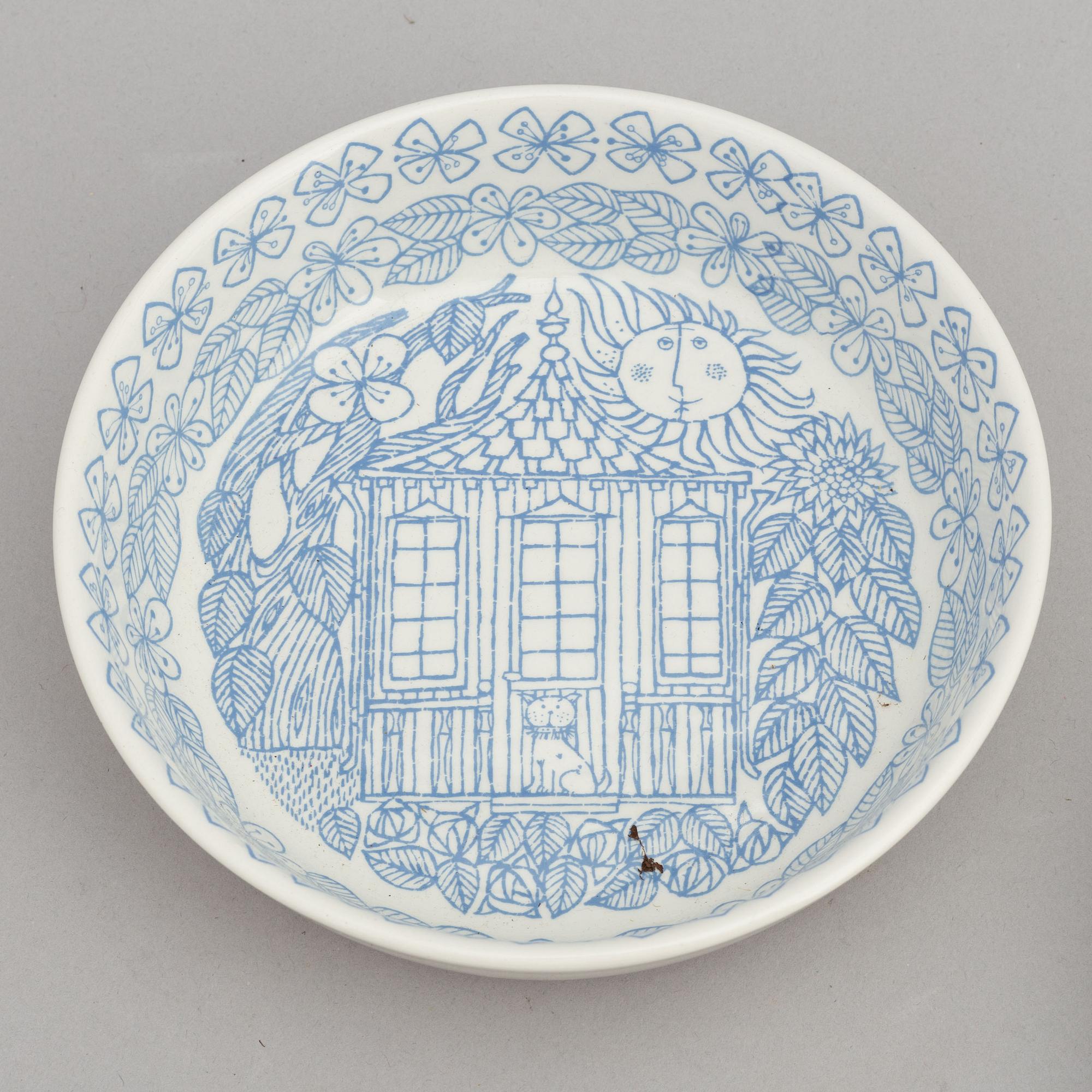 Stig Lindberg, A 32 pcs 'Boro' dinner and tea service, Gustavsberg.
