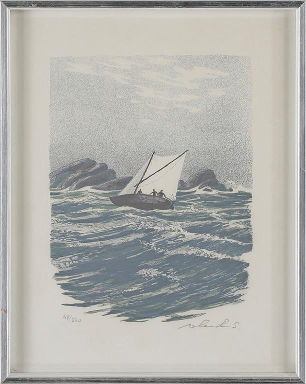 ROLAND SVENSSON, färglitografi, signerad och numrerad 48/260.