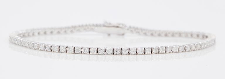 ARMBAND, briljantslipade diamanter totalt ca 2,25 ct.