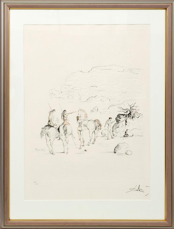 Salvador Dalí, "Amazon de cheval".