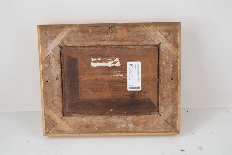 Christian Georg Schütz Tillskriven, En hamn i månsken.