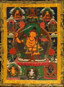 THANGKA, Tibet/Kina, 1900-talets första hälft.