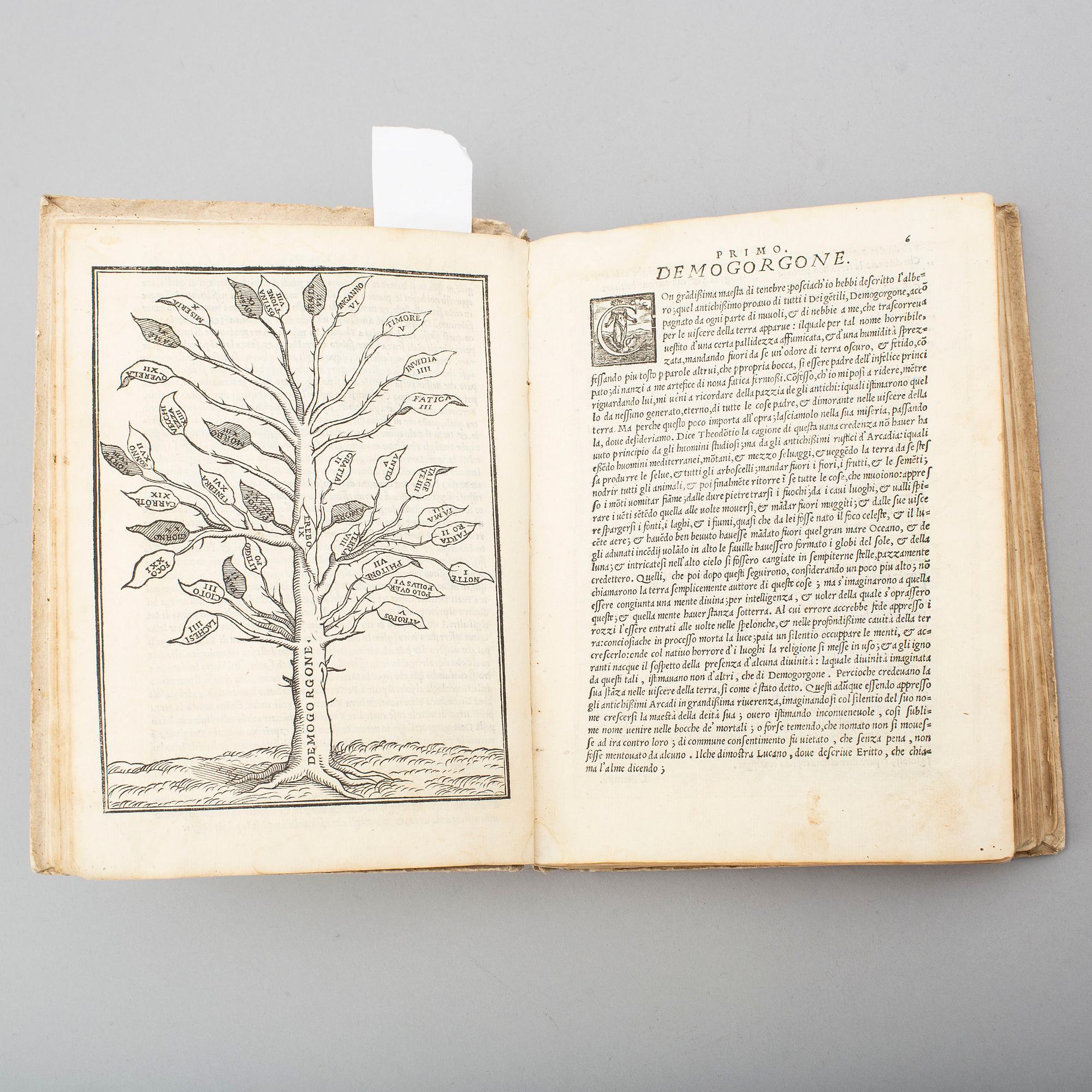 BOK, Boccaccio’s Genealogy of the Pagan Gods, 1547.