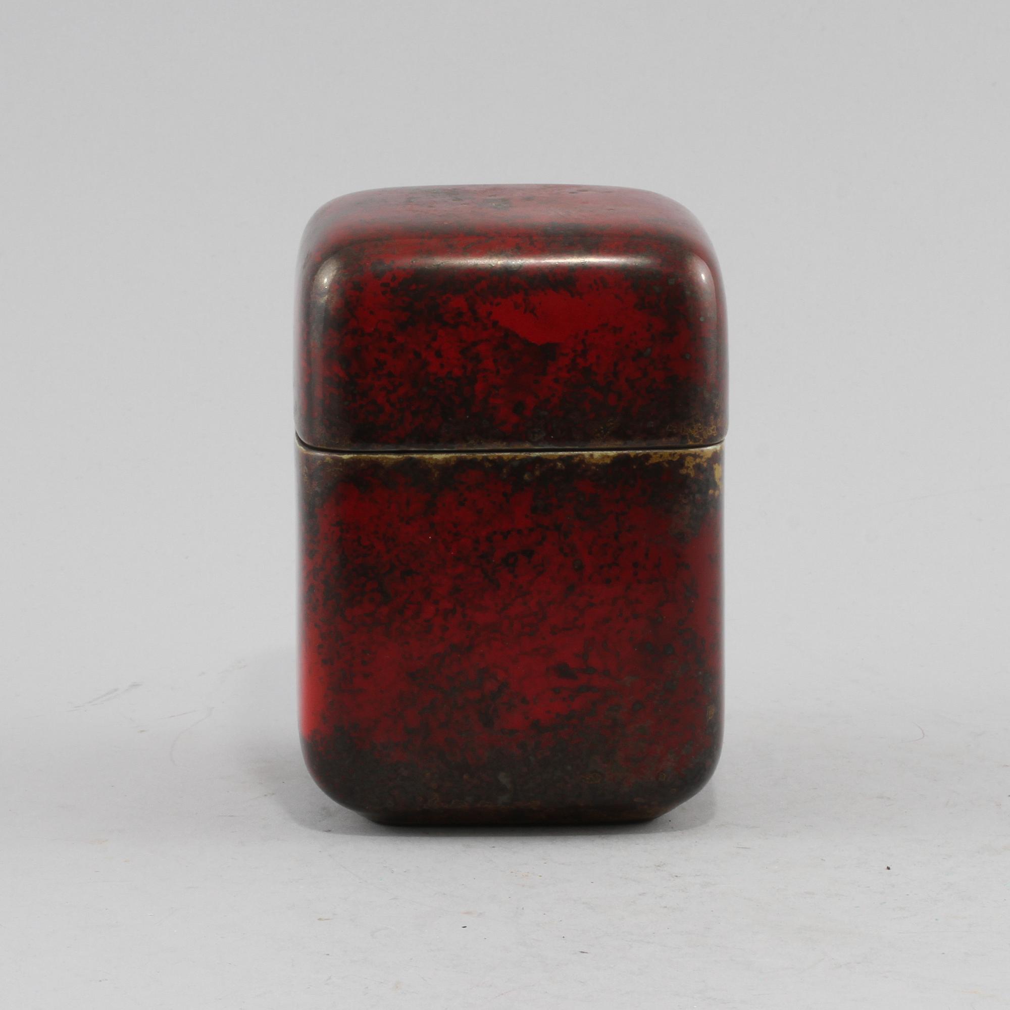 BURK med LOCK, starkeldsfajans, Hans Hedberg, Biot, Frankrike, 1900-talets andra hälft.