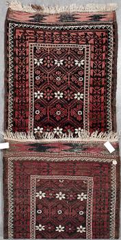 GALLERIMATTA, semiantik/old Beludj. 248 x 95,5 + kortsidorna med ca 12 cm slätväv på varje sida.