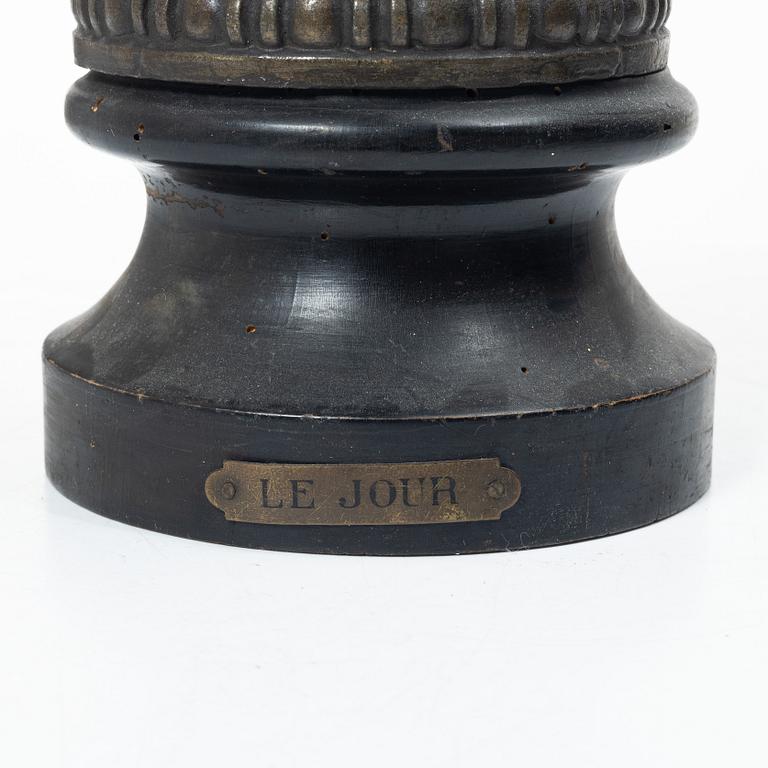 Decorative sculpture, "Le Jour," circa 1900.