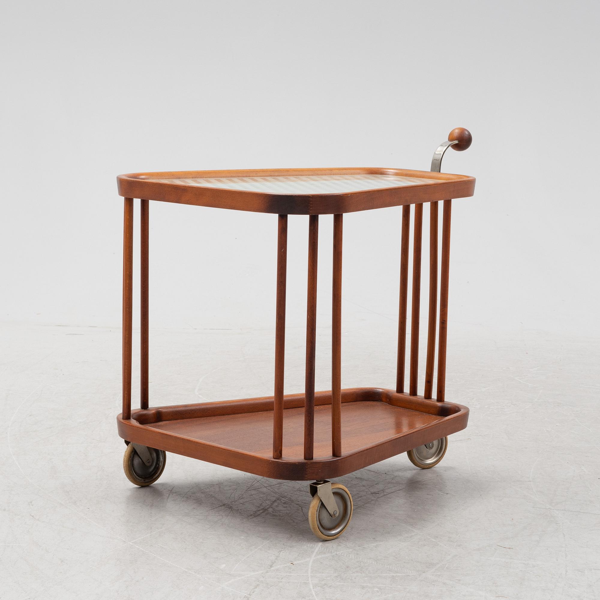 A Swedish Modern tea trolley, 1940's.