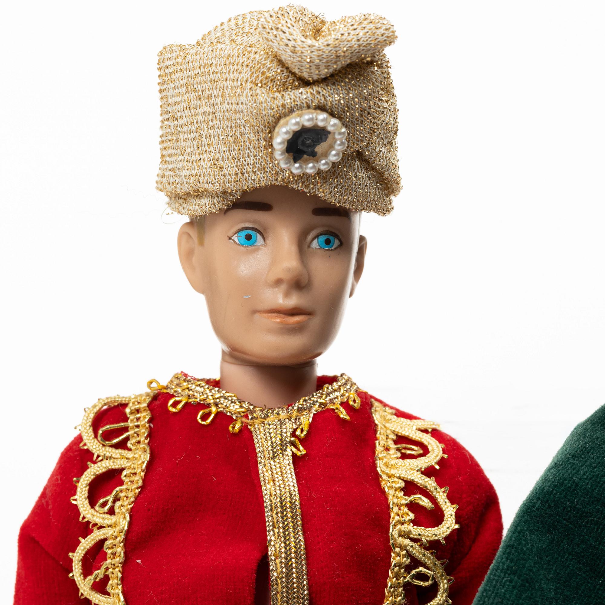Barbiedockor, 3 st, "Ken", Mattel, 1960-tal.