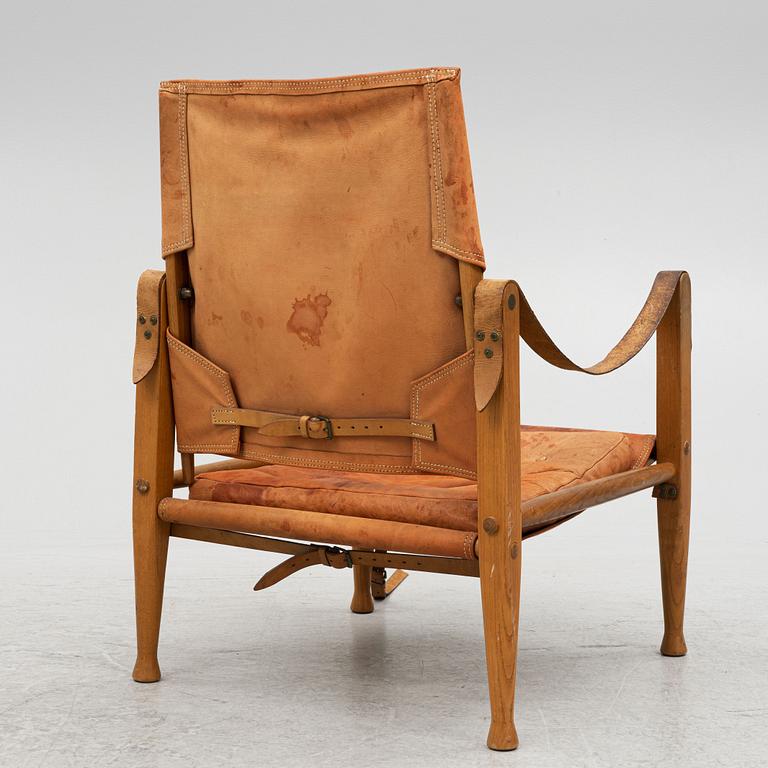 Kaare Klint, a "Safari Chair" armchair, Rud Rasmussen, Denmark, second half of the 20th century.