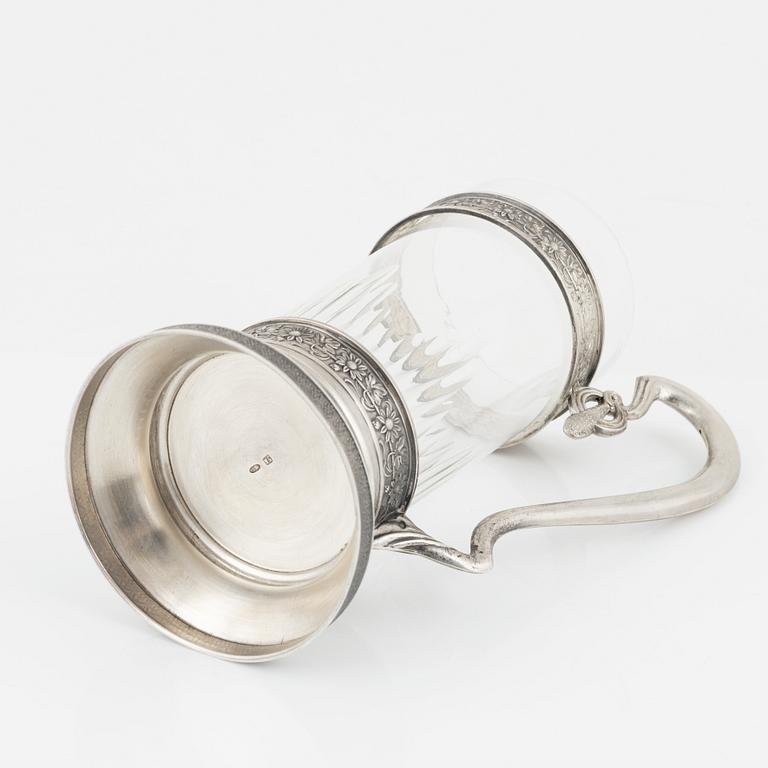 A Russian Silver Teaglass Holder, Moscow 1908-26.