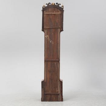 A mahogany long case clock by George Payne Ludlow (1743-1795).