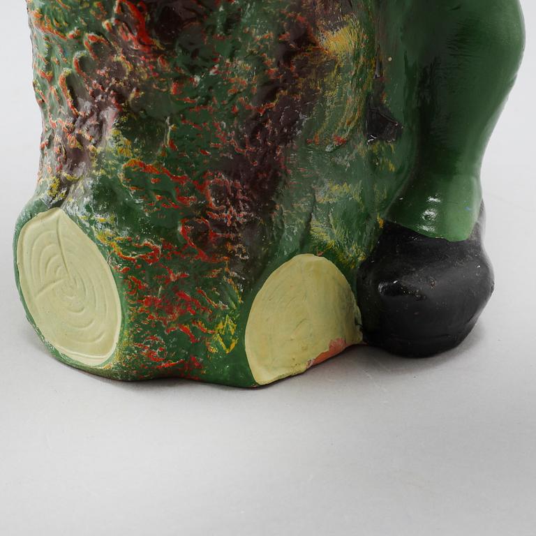 A ceramic gnome, first half of/mid 20th century.