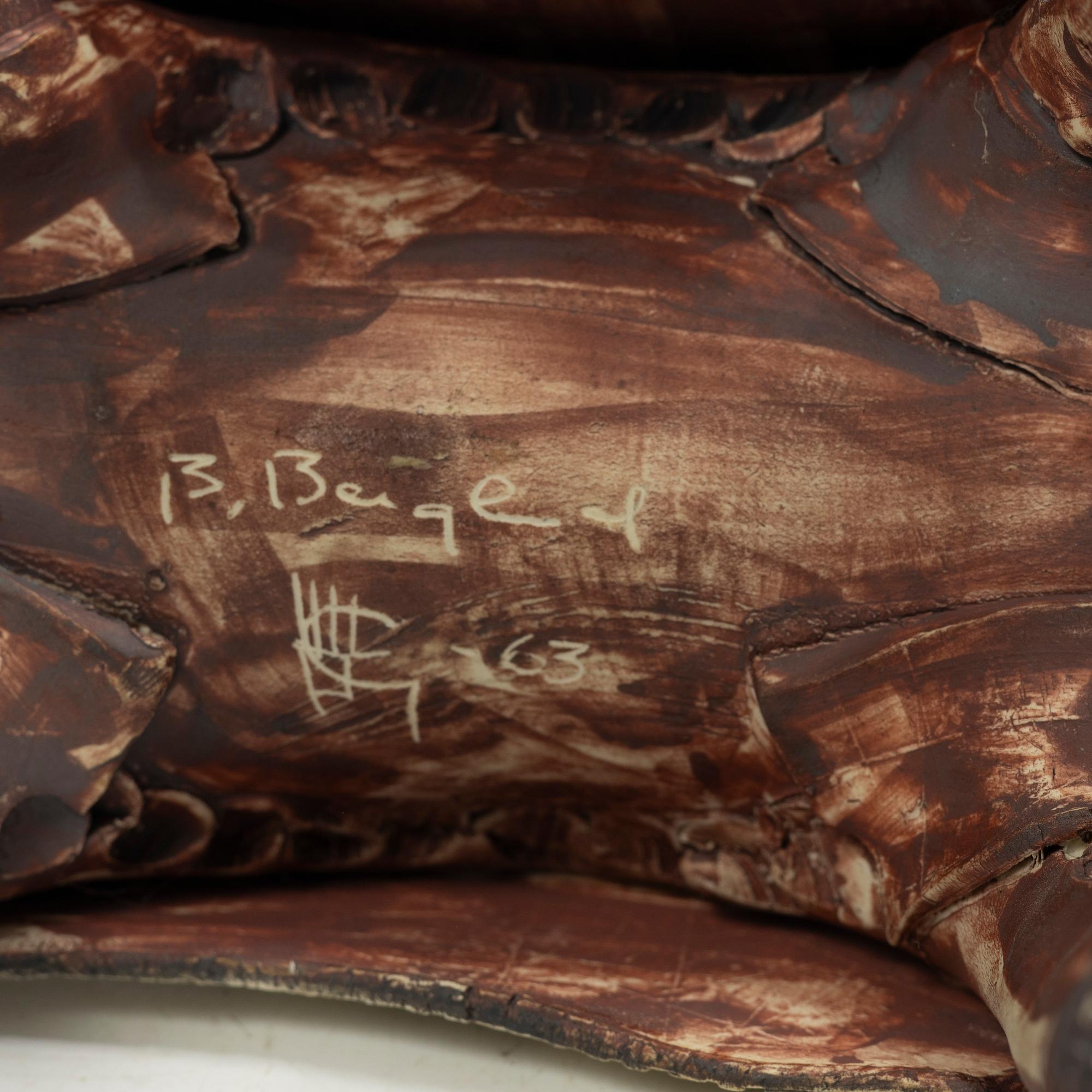 Bengt Berglund, a stoneware scultpure, Gustavsbergs Studio, Sweden, 1963.