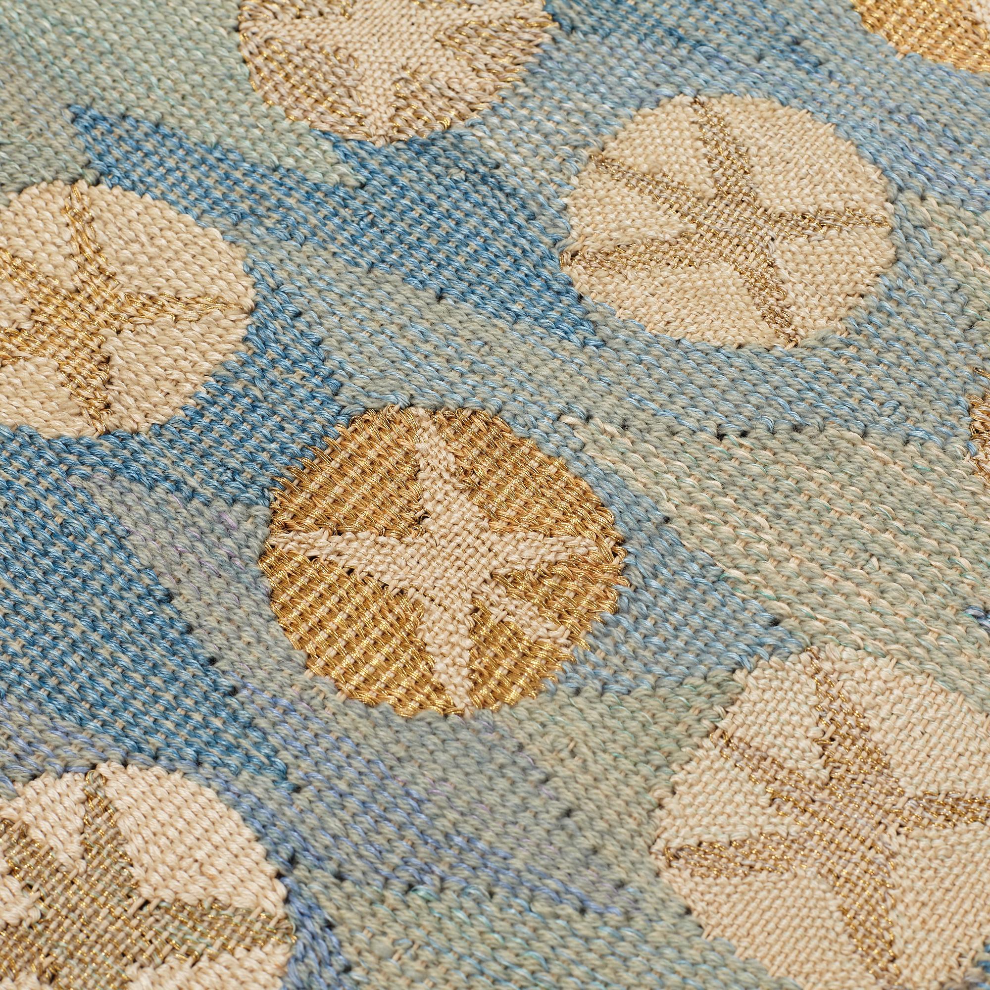 Barbro Nilsson, A TAPESTRY, "Guldhästen", a tapestry variant, ca 242,5 x 228 cm, signed AB MMF BN.