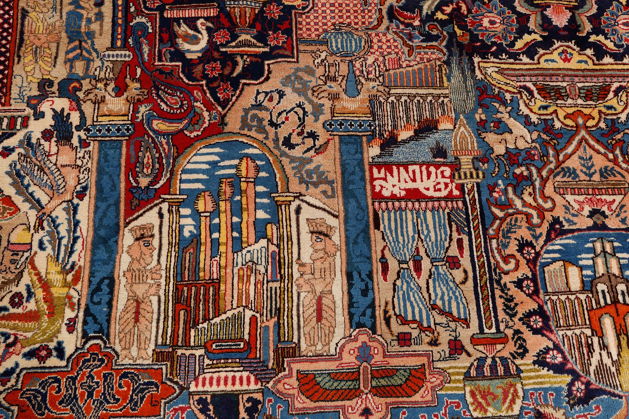 MATTA, Kashmar, figural, 1900-talets senare del, ca 398x283 cm.