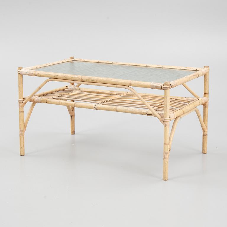 Bamboo furniture set, 6 pieces, 20th century.