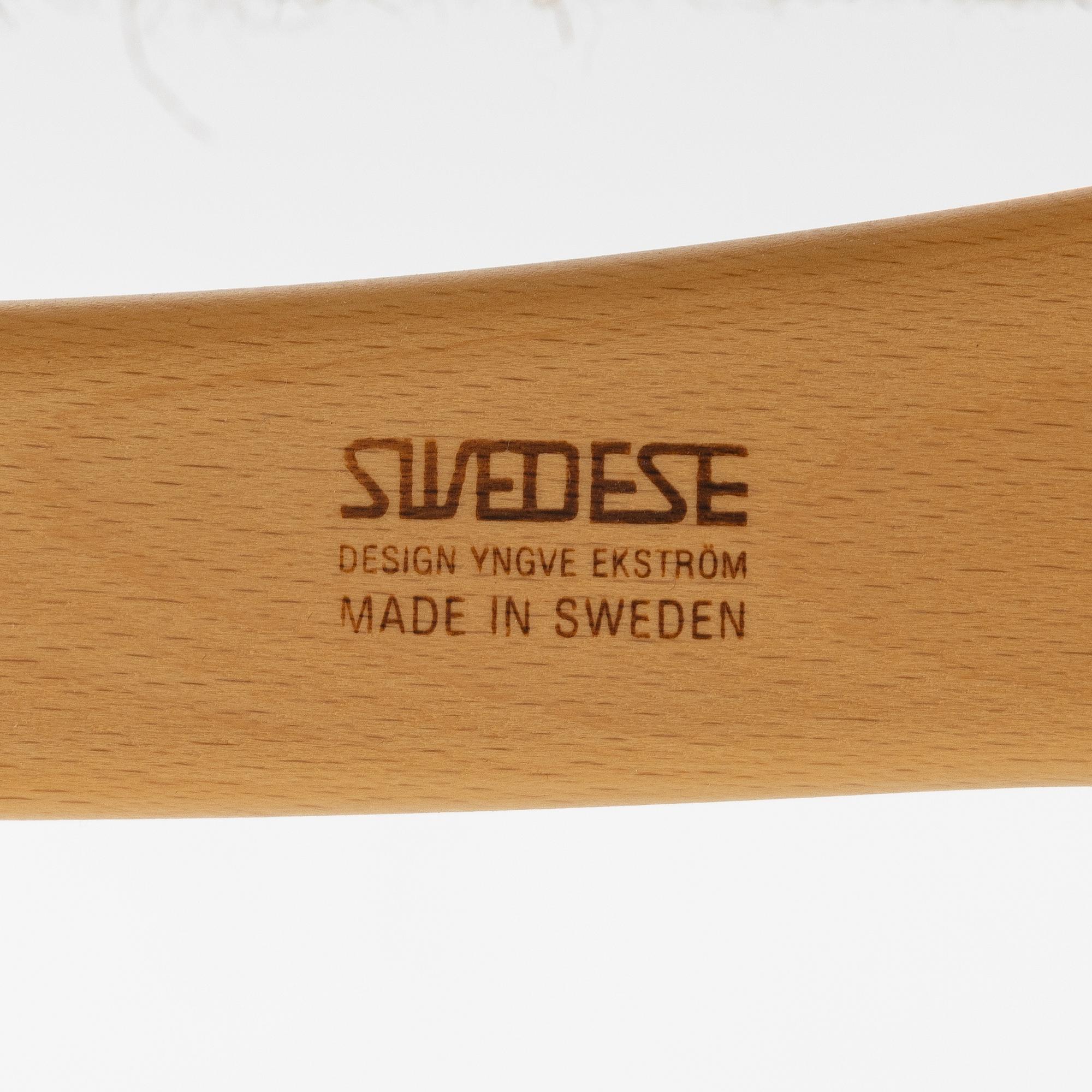 Yngve Ekström, a pair of 'Lamino' easy chairs, Swedese 2004.