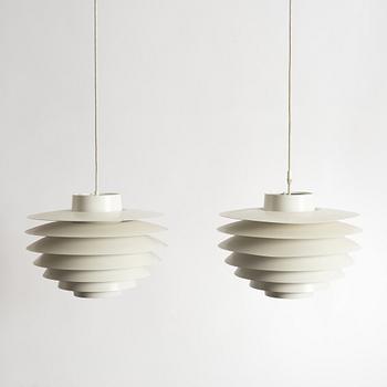 Sven Middelboe, taklampor, ett par, "Verona", Lyfa, Danmark.