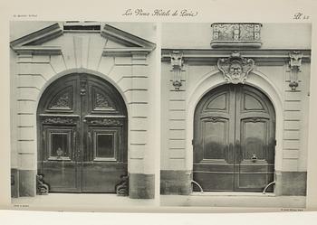 MAPPAR, 10 vol, J.VACQUIER, Les Vieux Hotels de Paris. Decorations Exterieures et Interieures.