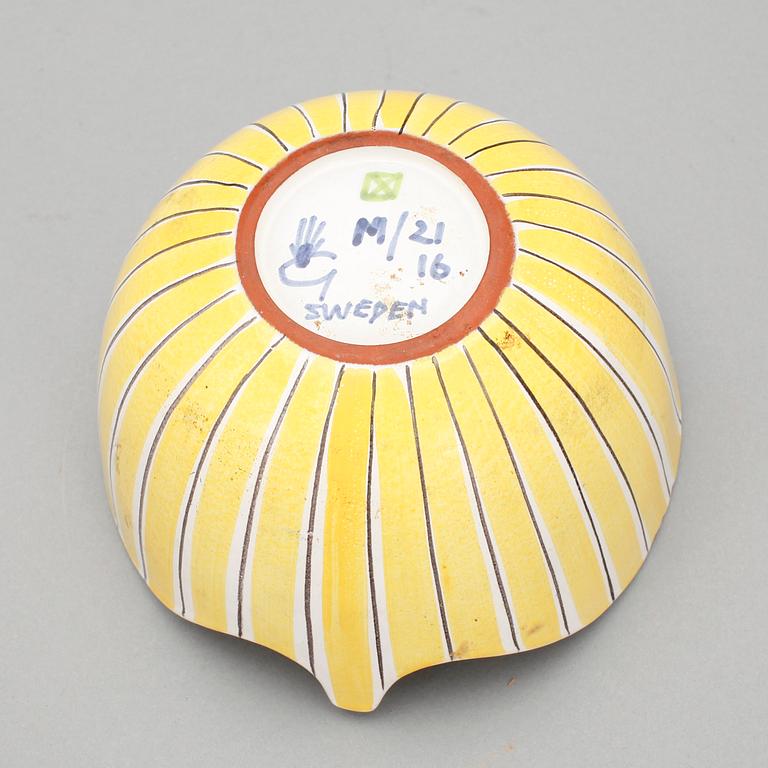 SKÅL, fajans, Stig Lindberg, Gustavsberg.