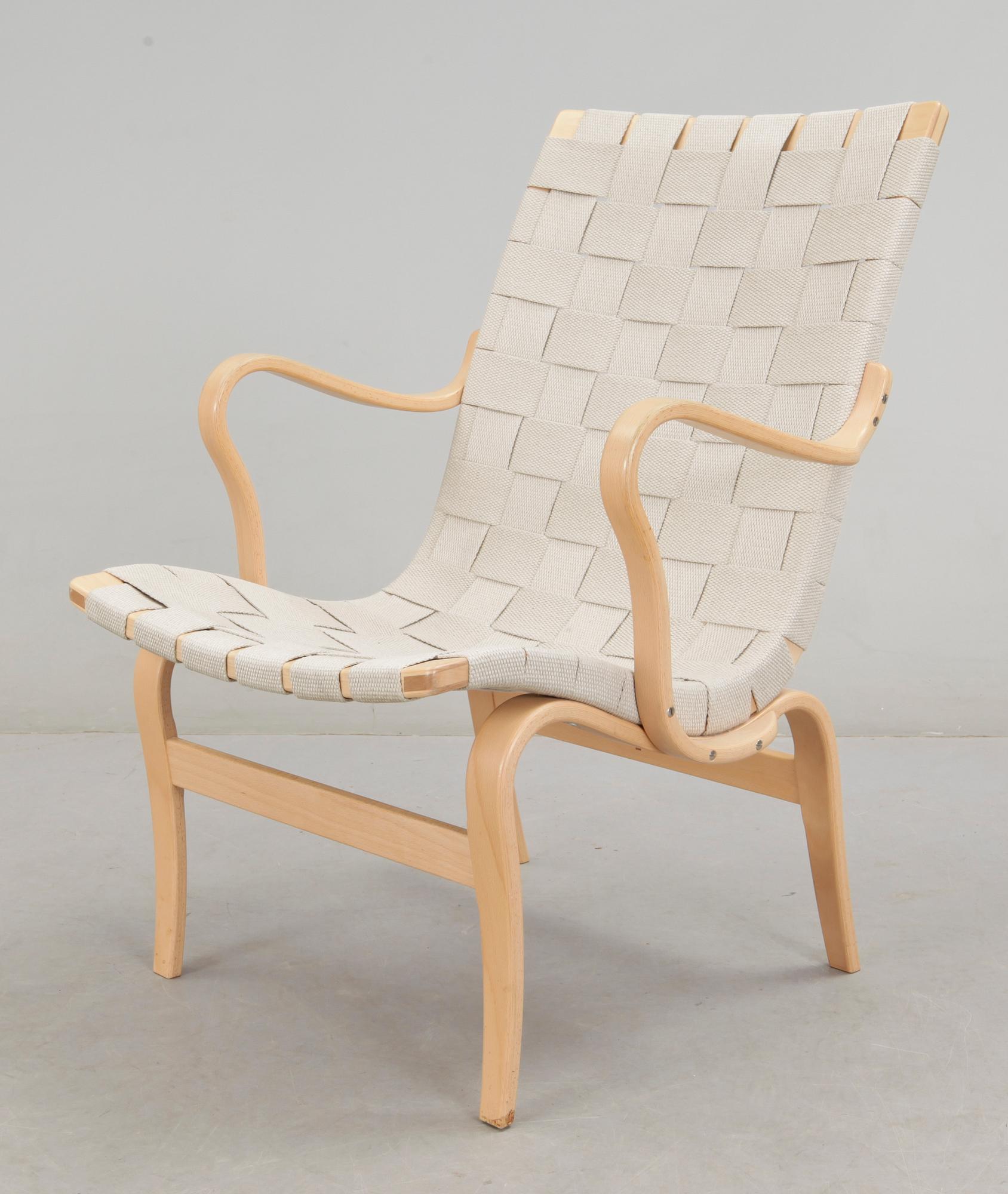 FÅTÖLJ, "Eva", Bruno Mathsson, Värnamo, 2006.