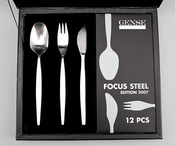 BESTICKSERVIS, 39 delar, "Focus", Folke Arström, Gense, 2007.