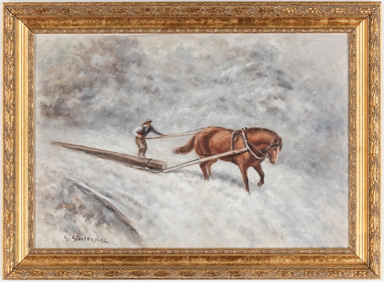 GEORG STOOPENDAAL, olja på duk, signerad.